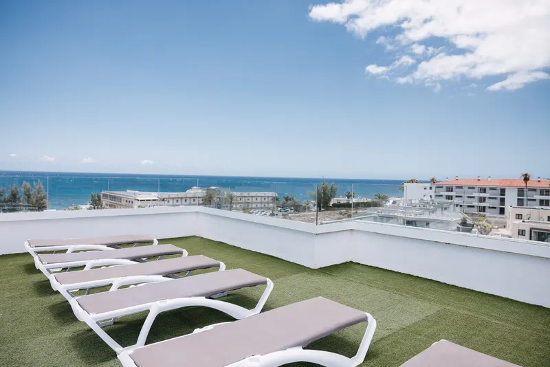 Pool and Rooftop — Apartamentos LIVVO Tarahal, San Agustín 2